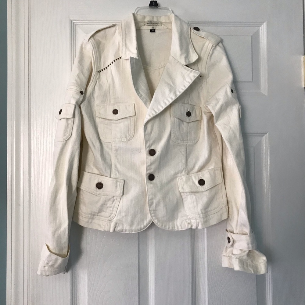 Ivory Denim Jacket